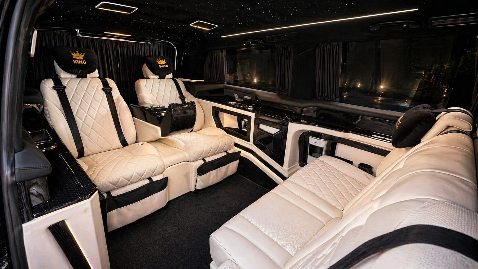 Mercedes Vito VIP interior cabin for Karakus Travel passengers